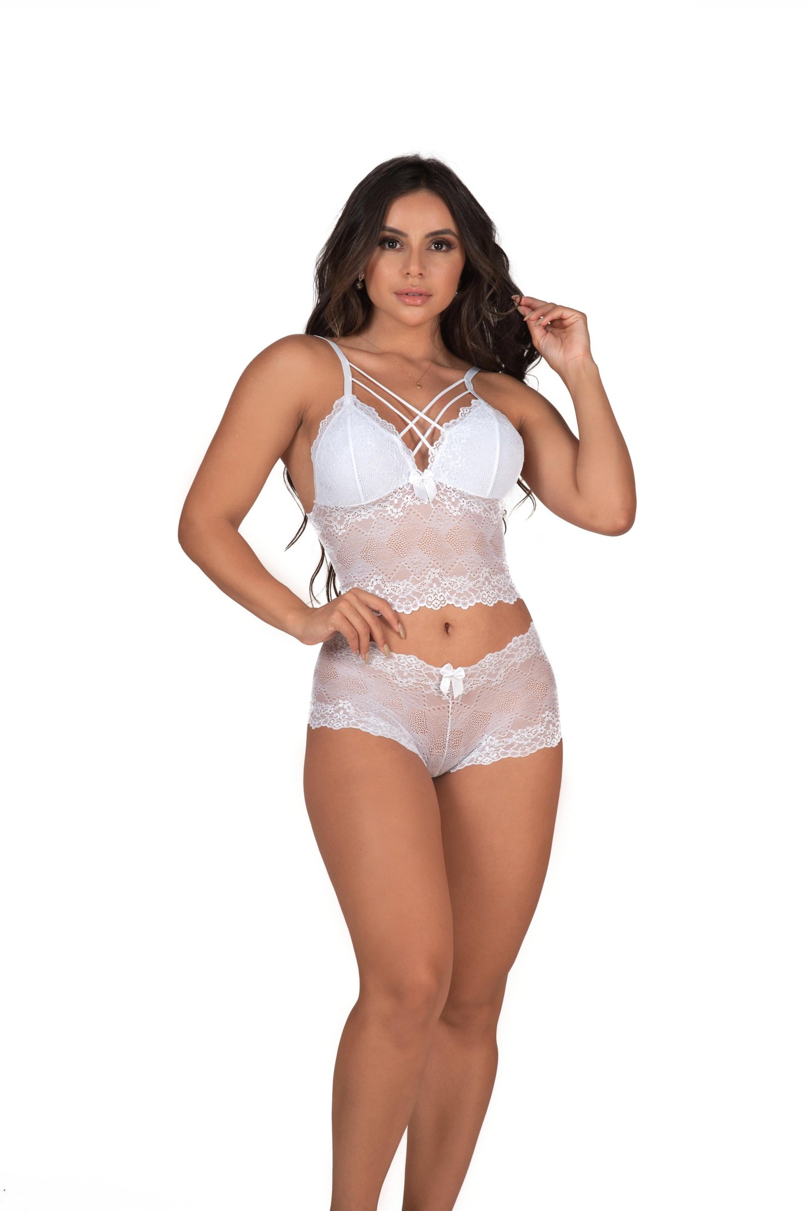Conjunto de renda strappy sem bojo – Doce Malícia - Imagem 13