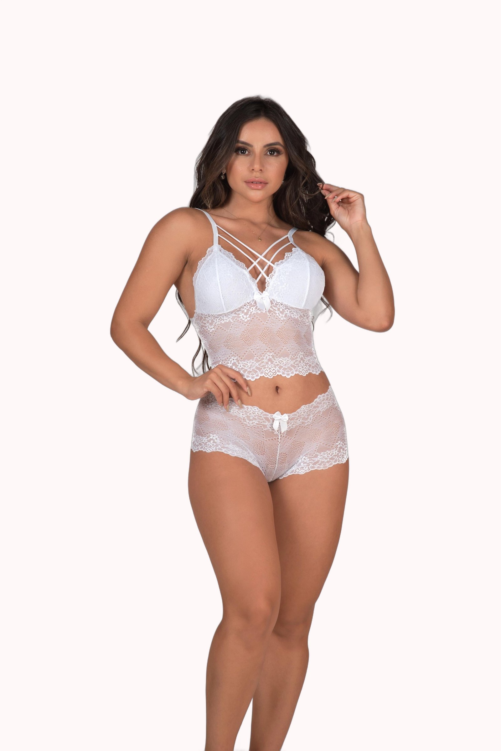Conjunto de renda strappy sem bojo – Doce Malícia - Imagem 5