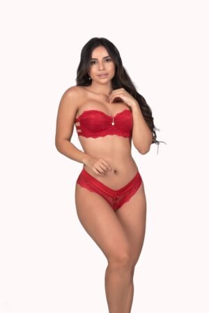 Lingerie em renda tomara que caia – Doce Malícia