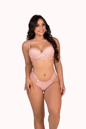 Conjunto de bojo com renda desenhada – Doce Malícia