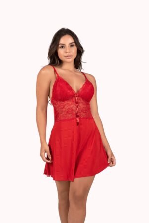 Camisola sensual com renda no busto – Doce Malícia
