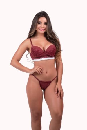 Conjunto com elástico brilhoso – Doce Malícia