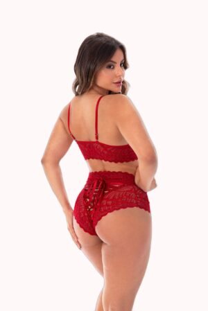 Conjunto de lingerie com calcinha lacradora – Doce Malícia