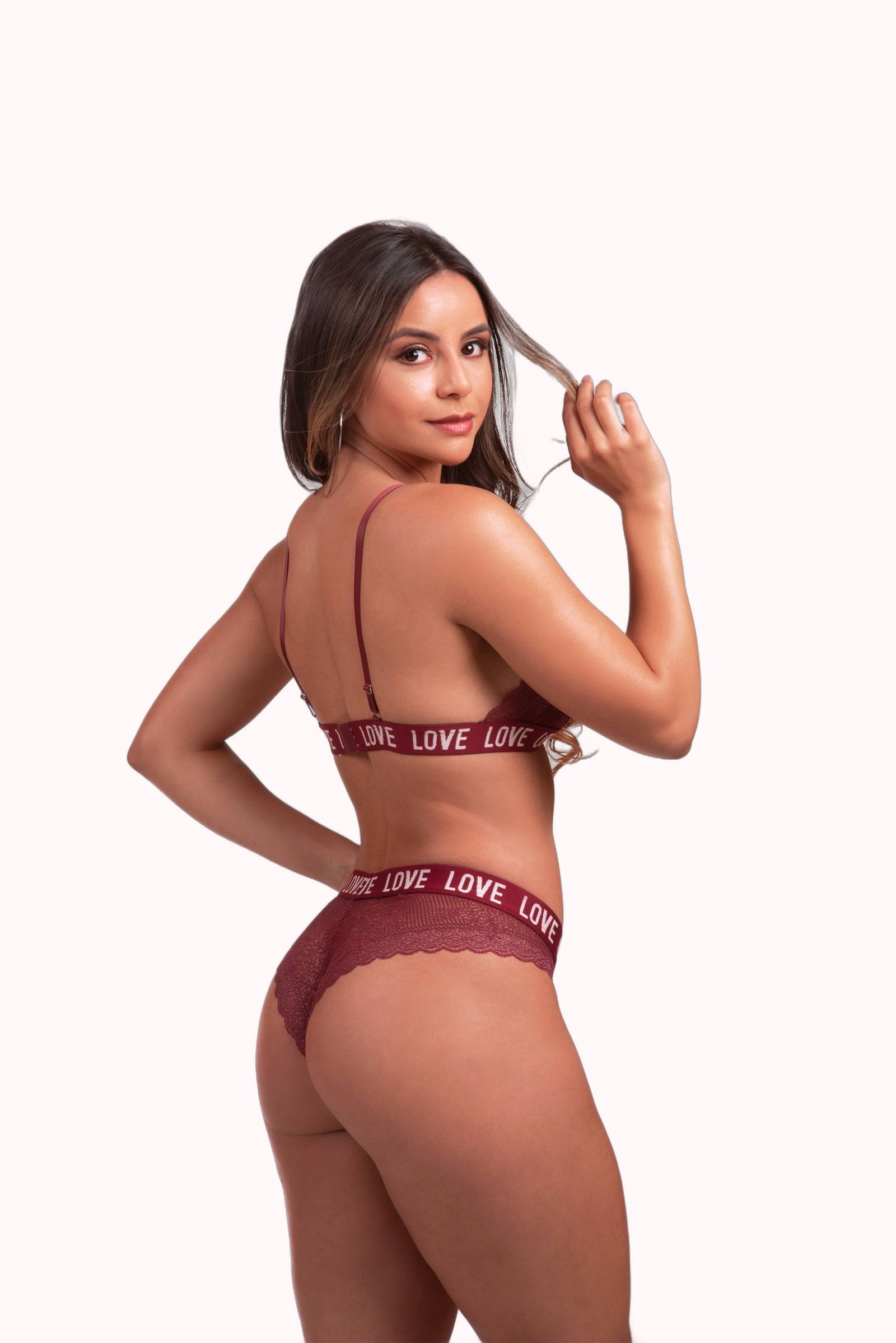 Conjunto de renda com elástico bordado – Doce Malícia - Imagem 4