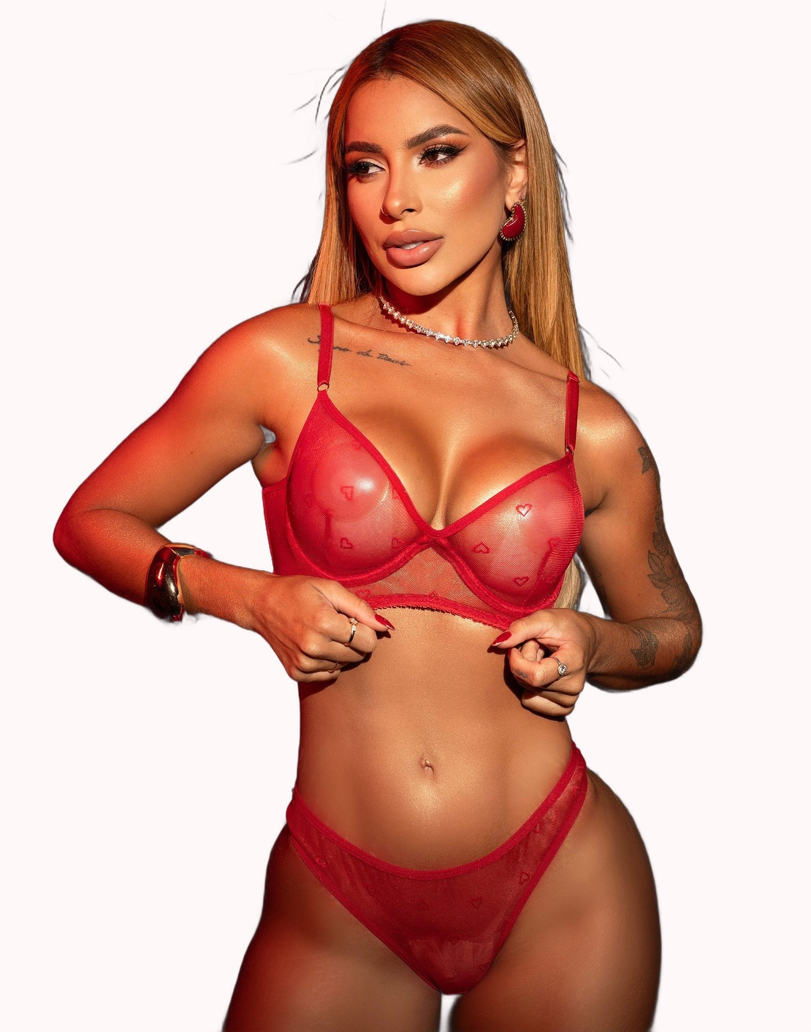 Lingerie Sexy em Tule Coração – Doce Malícia - Imagem 7