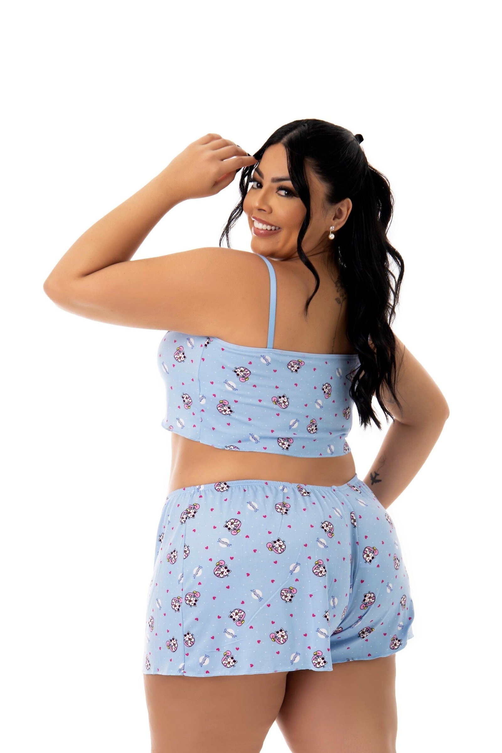 Baby Doll em Suede Estampado Plus Size – Doce Malícia - Imagem 16