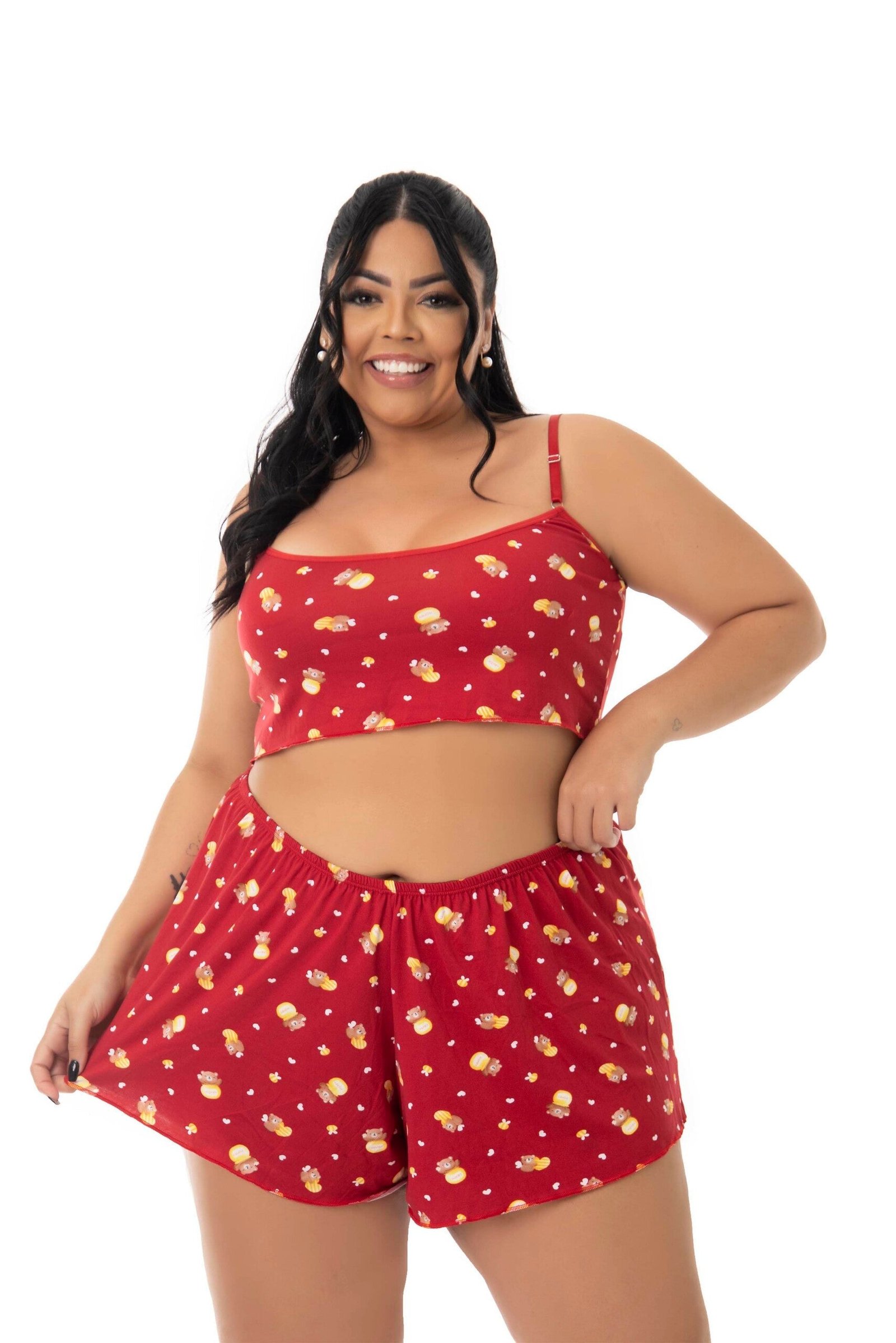 Baby Doll em Suede Estampado Plus Size – Doce Malícia - Imagem 17