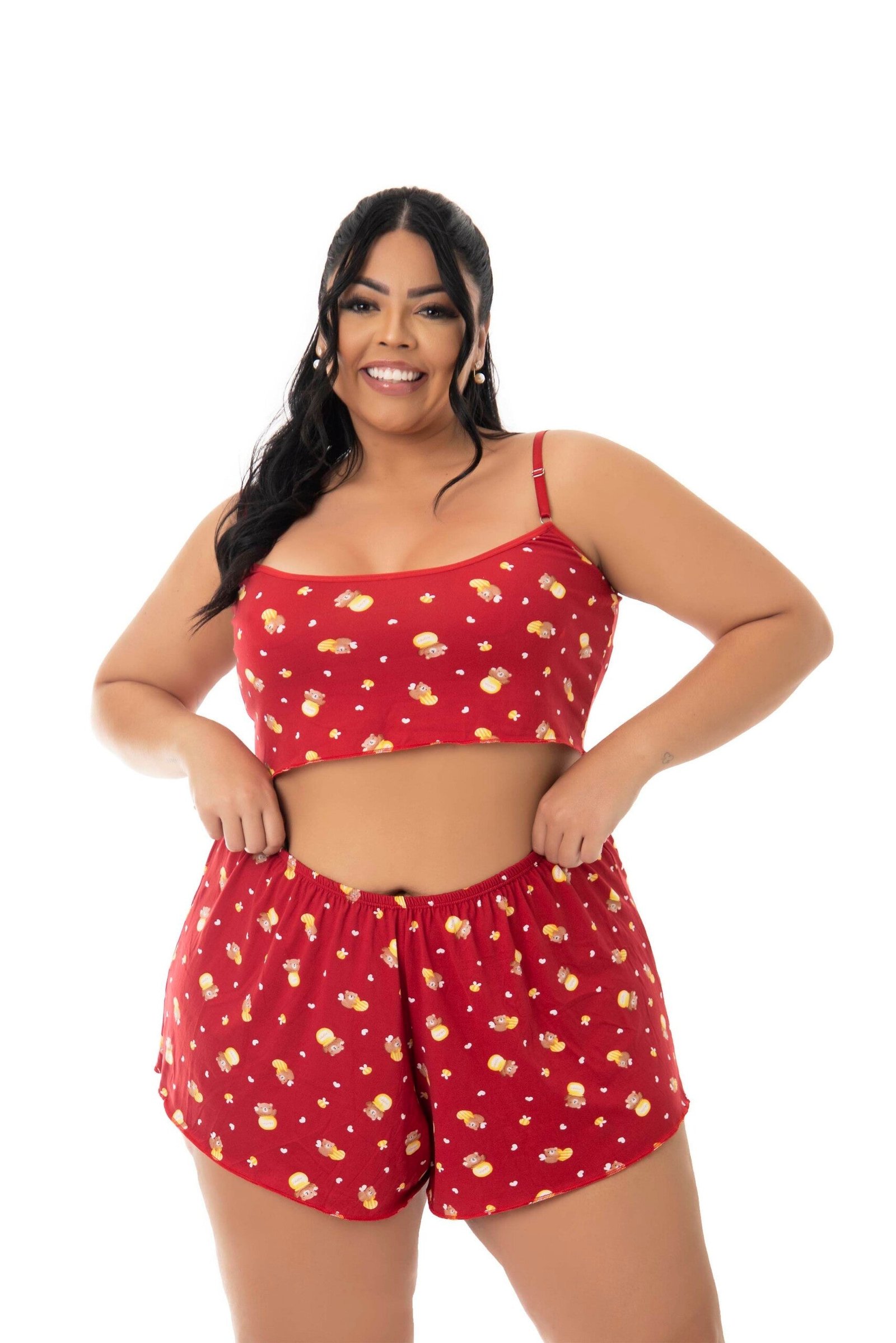 Baby Doll em Suede Estampado Plus Size – Doce Malícia - Imagem 19
