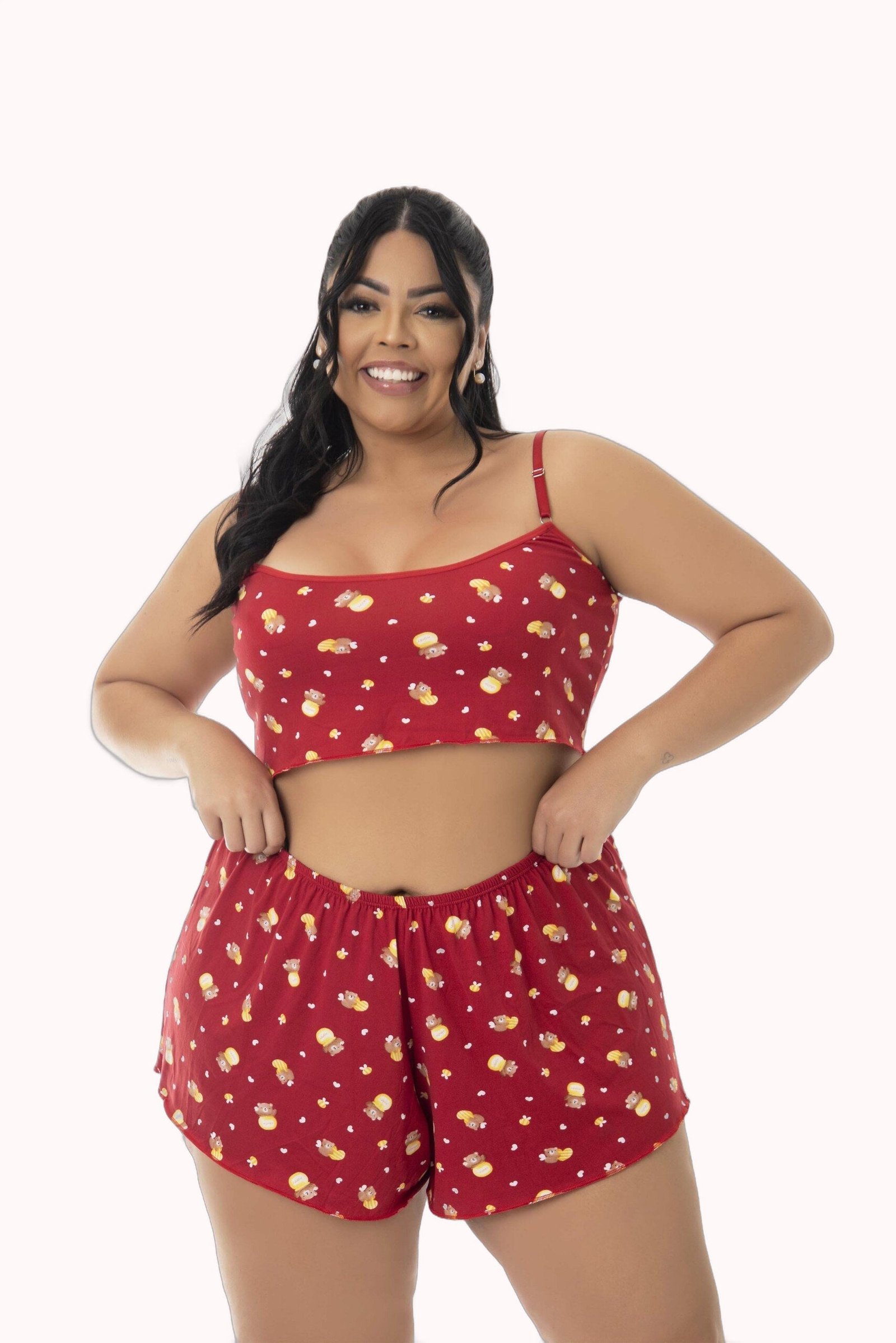 Baby Doll em Suede Estampado Plus Size – Doce Malícia - Imagem 7