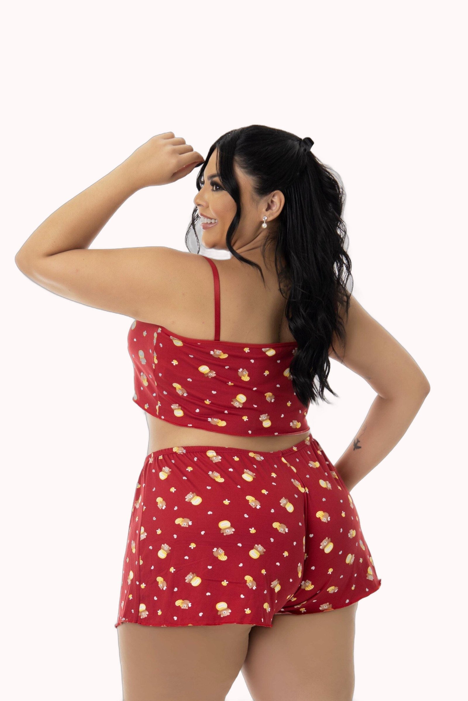Baby Doll em Suede Estampado Plus Size – Doce Malícia - Imagem 6