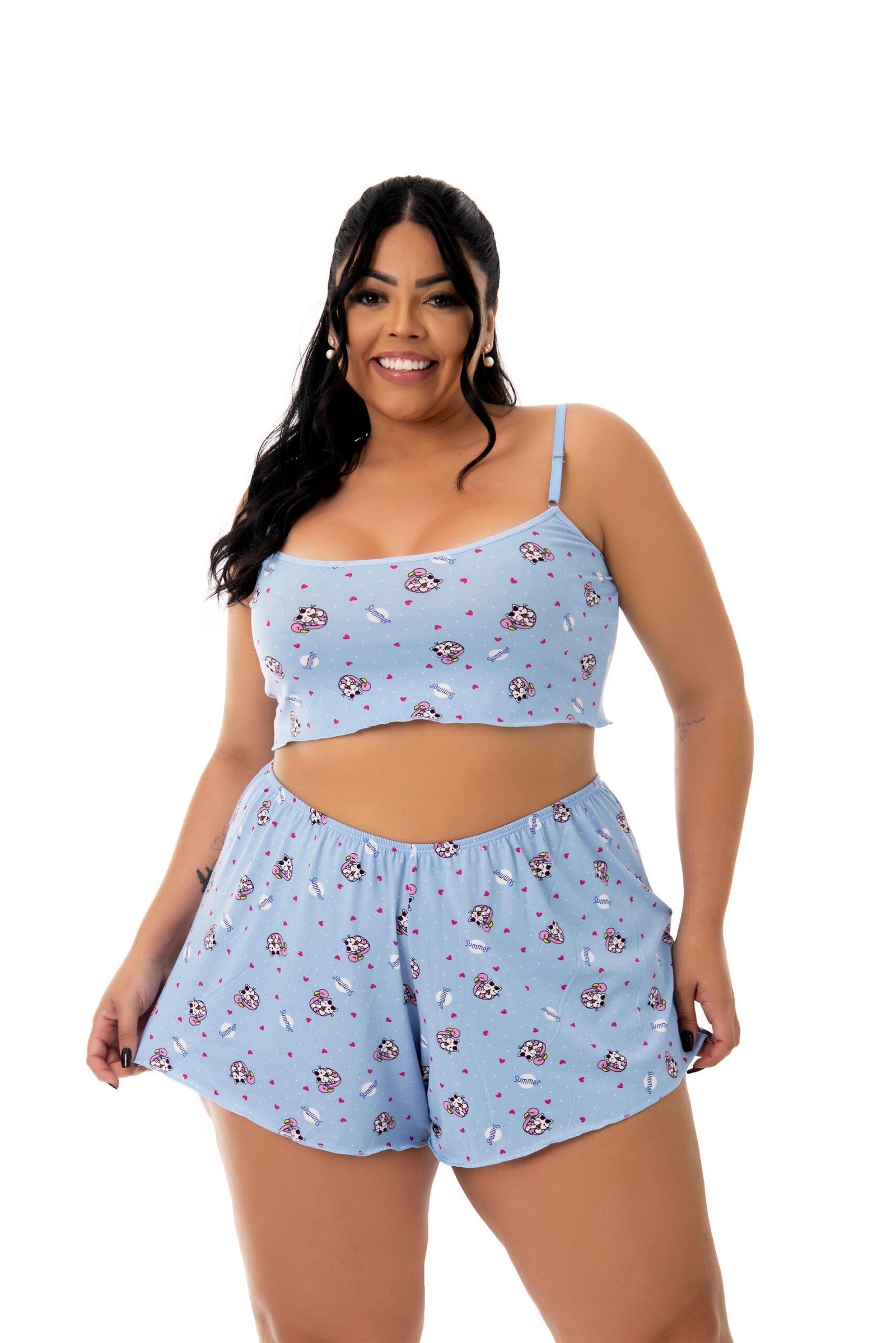 Baby Doll em Suede Estampado Plus Size – Doce Malícia - Imagem 15