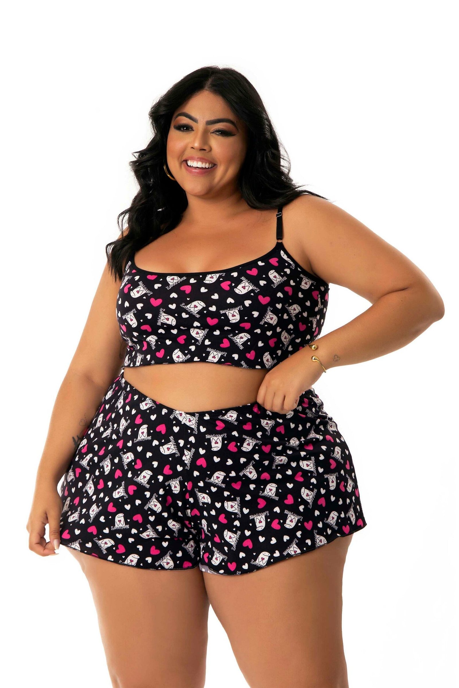 Baby Doll em Suede Estampado Plus Size – Doce Malícia - Imagem 13