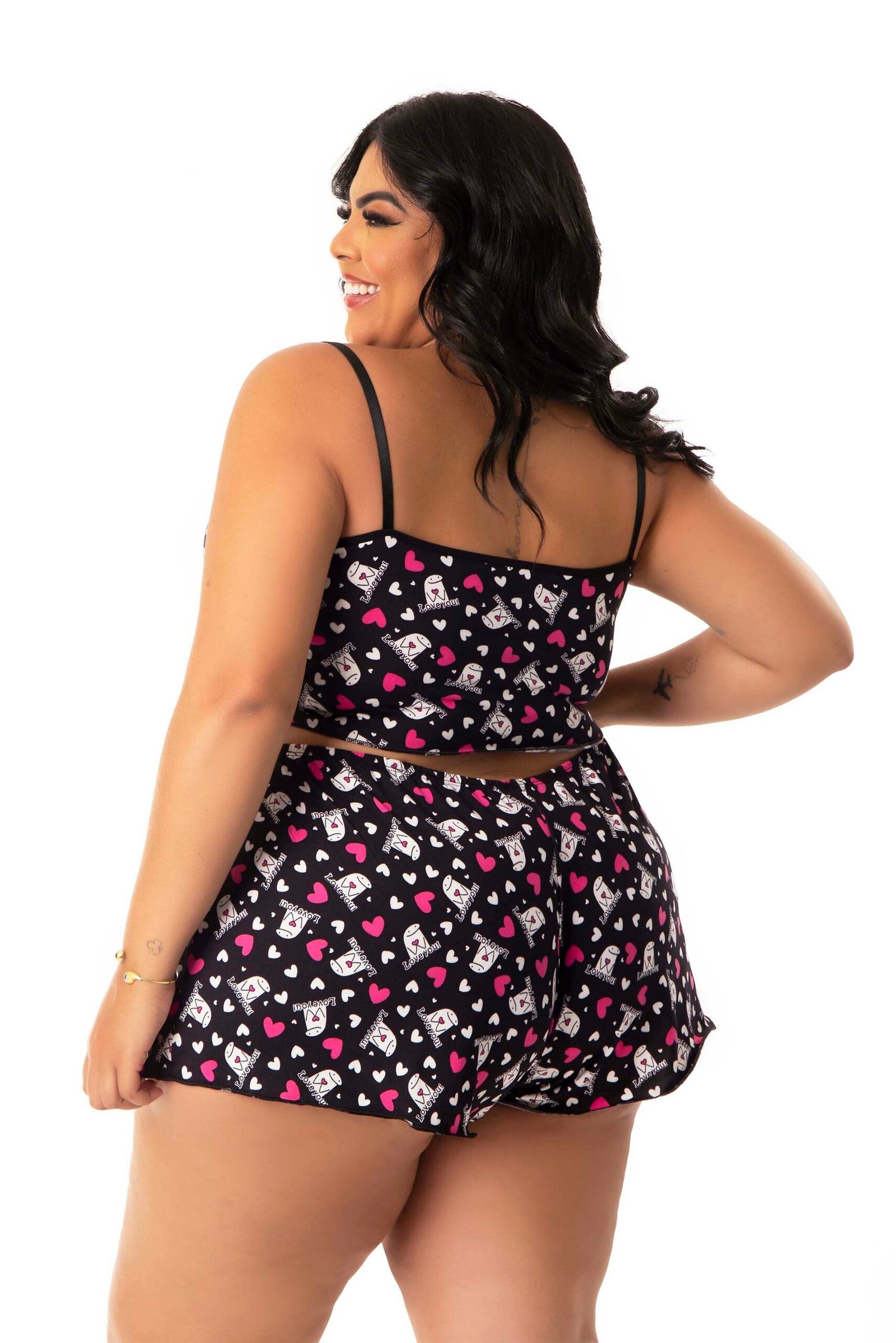 Baby Doll em Suede Estampado Plus Size – Doce Malícia - Imagem 14