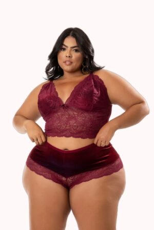 Baby Doll Plus Size de veludo – Doce Malícia