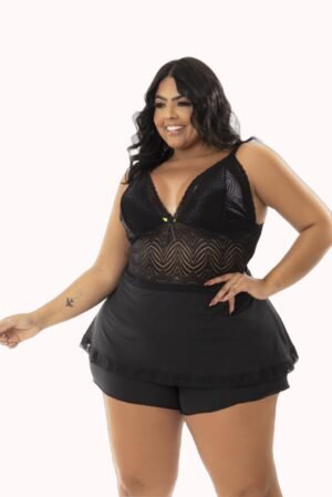 Baby Doll Plus Size com renda – Doce Malícia