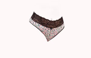 Calcinha estampada com renda – Doce Malícia
