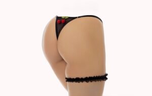 Calcinha Fio Dental de Tule com Perneira – Doce Malícia