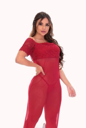 Camisola longa em tule – Doce Malícia
