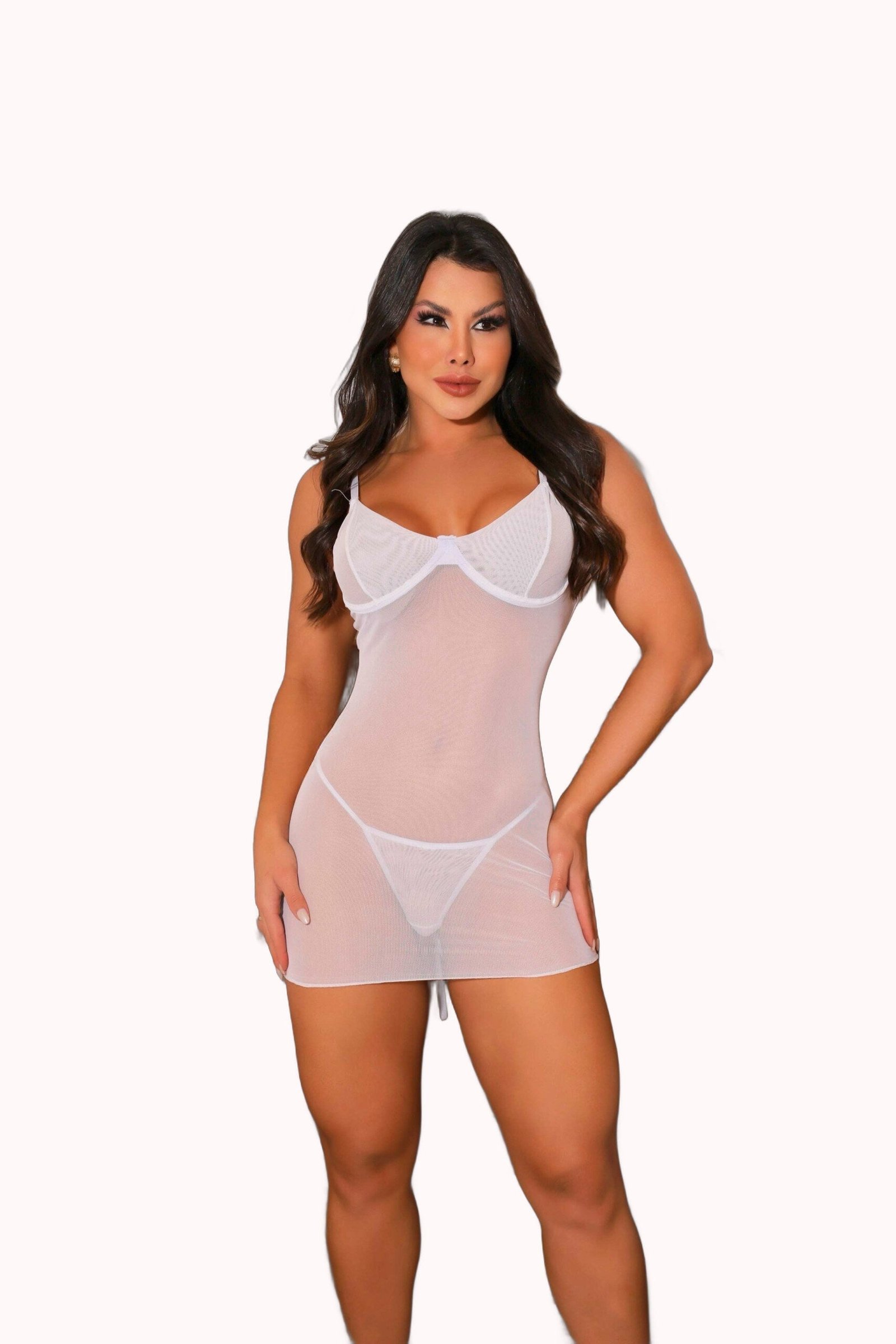 Camisola Sensual em Tule Trançada nas Costas – Doce Malícia - Imagem 8