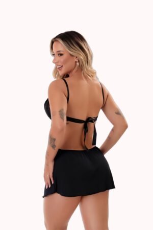 Camisola em Microfibra Aberta nas Costas – Doce Malícia