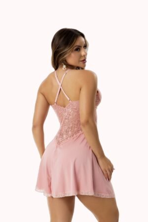 Camisola em Renda e Microfibra – Doce Malícia