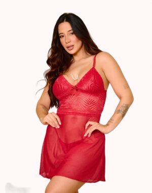 Camisola em tule com pérolas – Doce Malícia