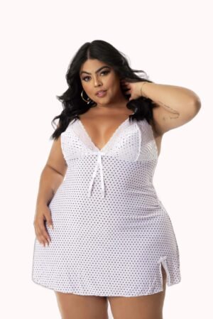 Camisola plus size em liganete – Doce Malícia