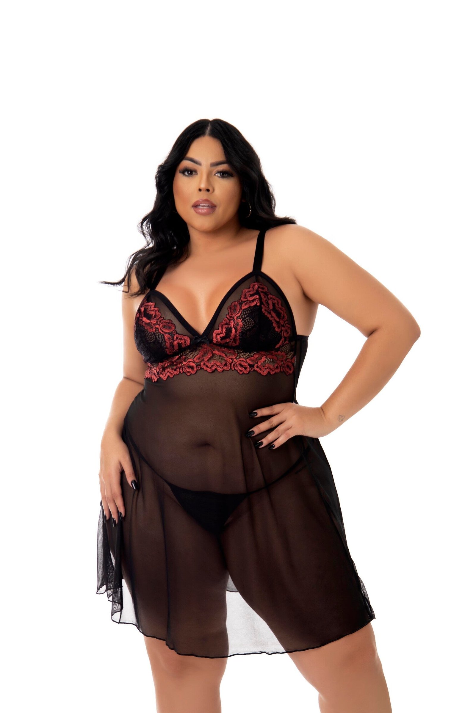 Camisola Sensual em Tule Plus Size – Doce Malícia - Imagem 19