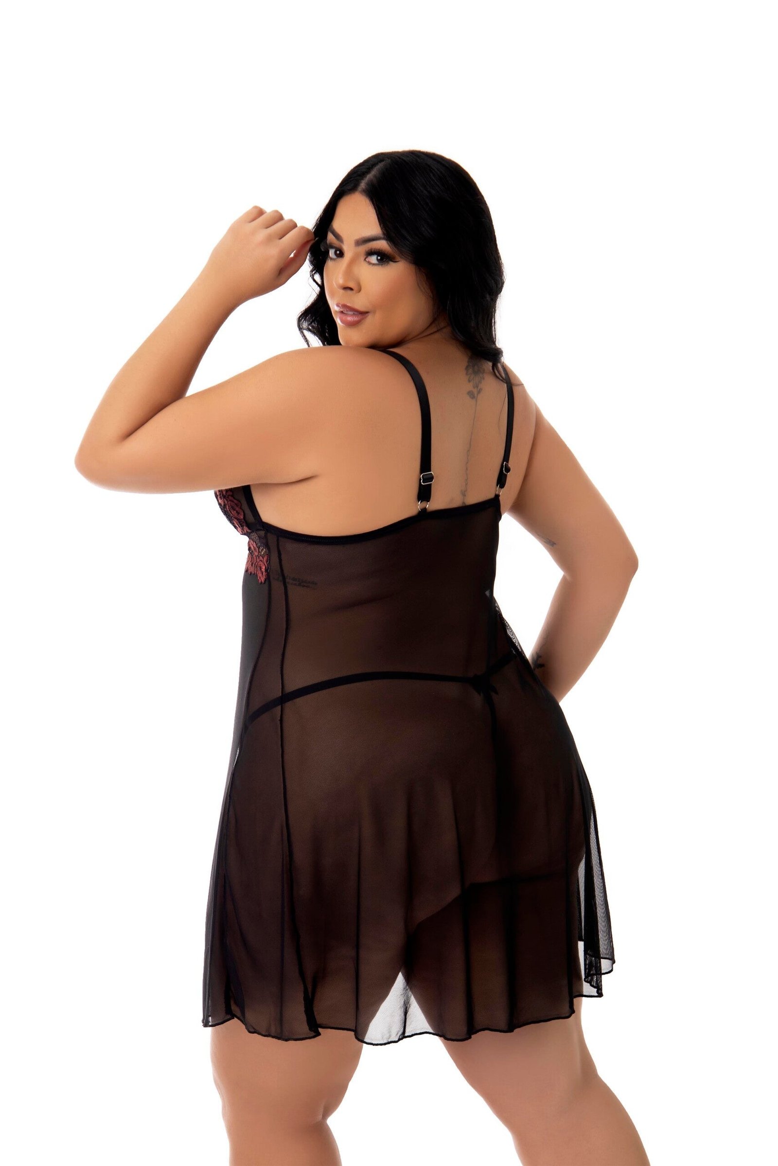 Camisola Sensual em Tule Plus Size – Doce Malícia - Imagem 18