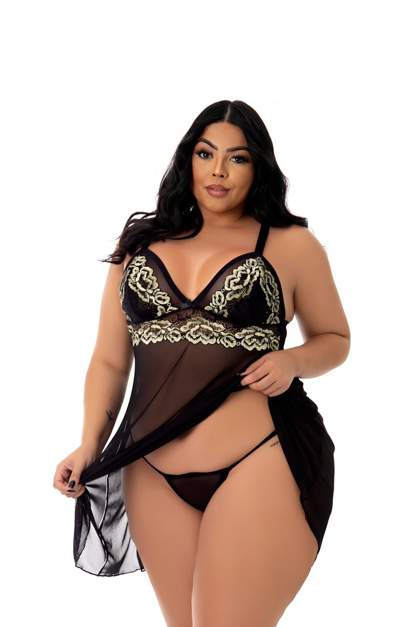 Camisola Sensual em Tule Plus Size – Doce Malícia - Imagem 17