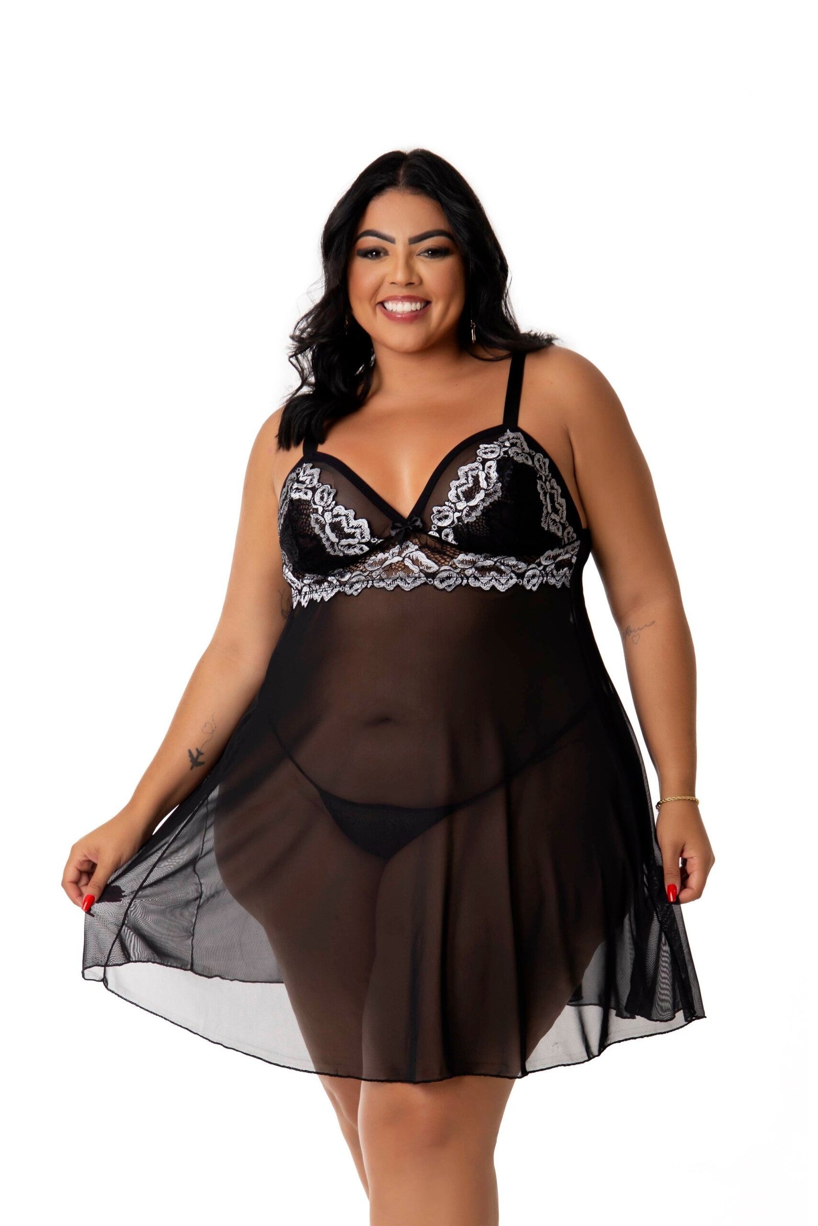 Camisola Sensual em Tule Plus Size – Doce Malícia - Imagem 23