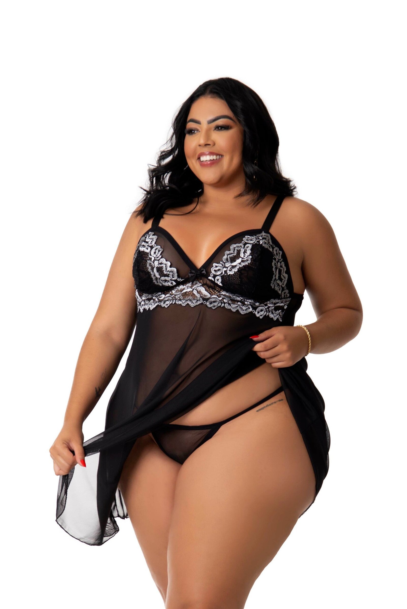 Camisola Sensual em Tule Plus Size – Doce Malícia - Imagem 25
