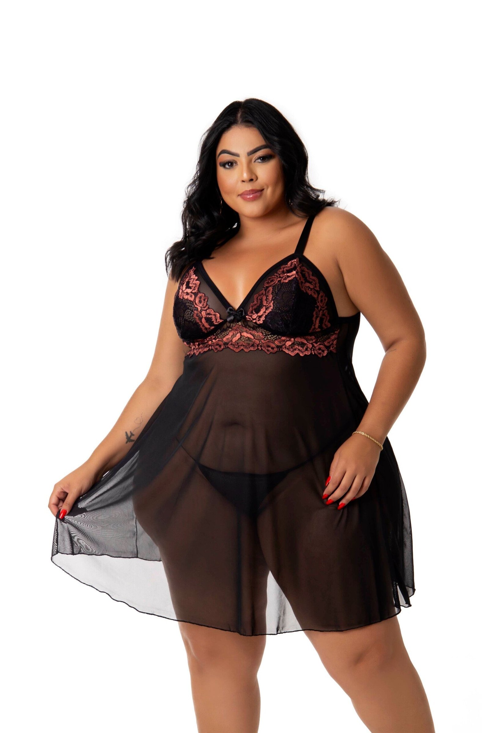 Camisola Sensual em Tule Plus Size – Doce Malícia - Imagem 27