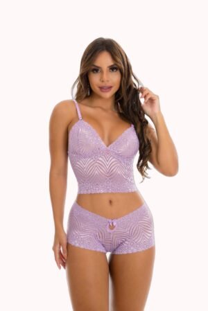 Conjunto Cropped em Renda – Doce Malícia