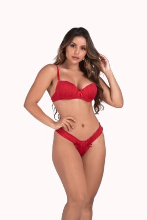 Conjunto de lingerie em microfibra – Doce Malícia
