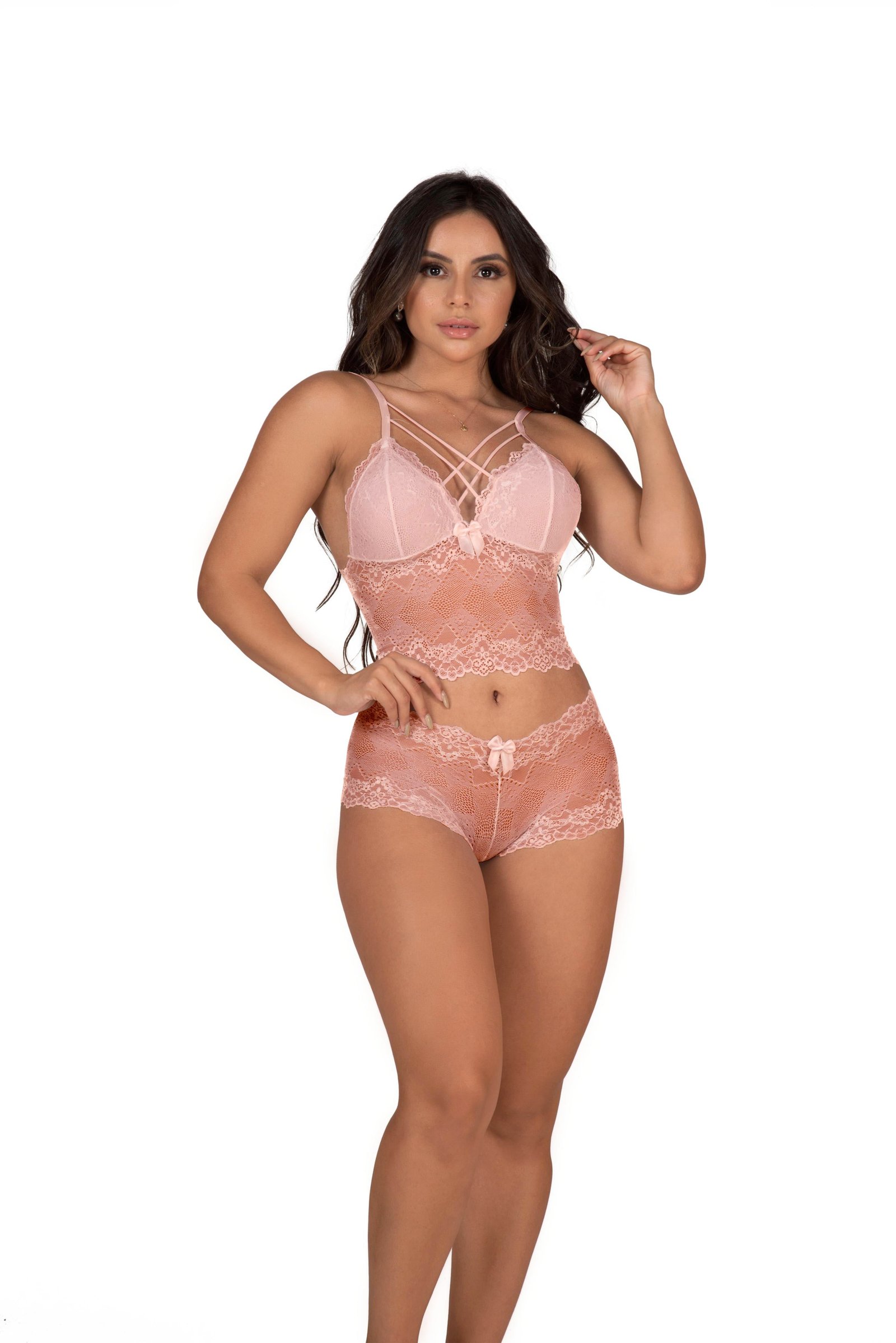 Conjunto de renda strappy sem bojo – Doce Malícia - Imagem 15