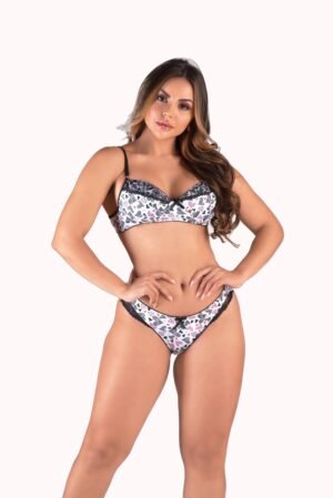 Conjunto em microfibra estampada – Doce Malícia