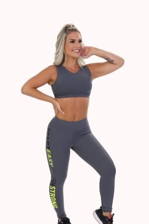 Conjunto Fitness com calça legging estampada – Doce Malícia