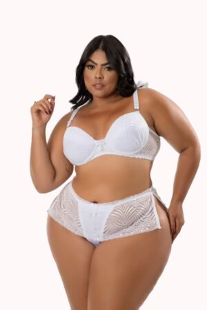 Conjunto de Lingerie Plus Size em renda – Doce Malícia