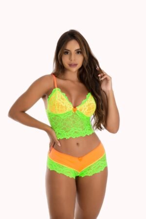 Lingerie Neon de Renda – Doce Malícia