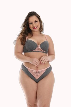 Conjunto Plus Size em supplex mesclado – Doce Malícia
