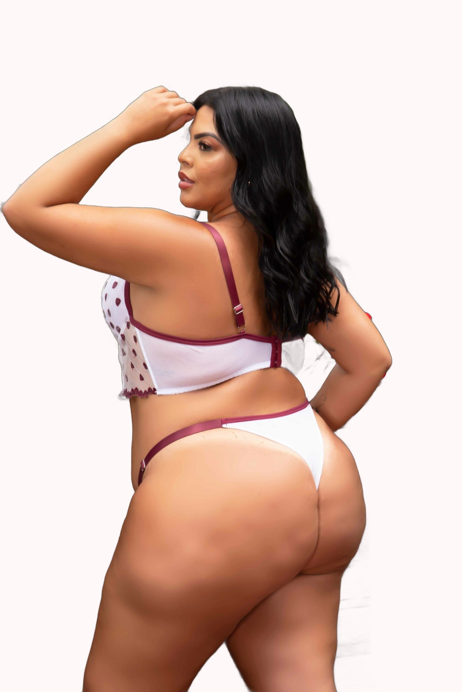 Conjunto Sexy Plus Size em Tule Desenhado – Doce Malícia - Imagem 11