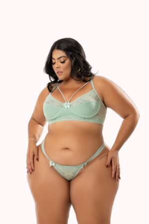 Conjunto Strappy Sensual com Aro Plus Size – Doce Malícia