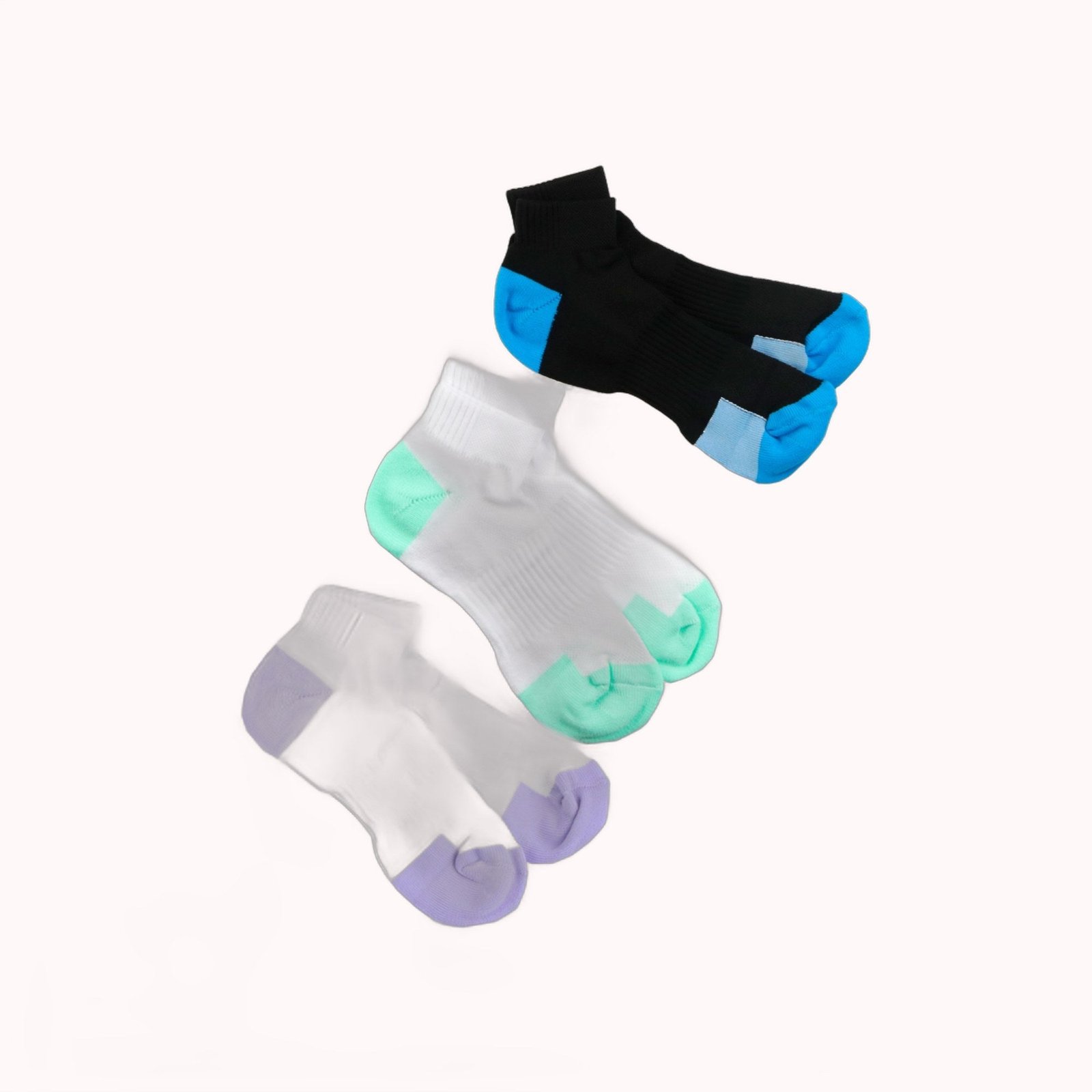 Kit 3 Meias Bicolor Feminina – Doce Malícia