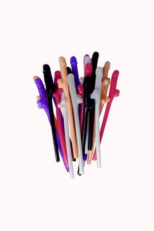 Kit com 10 – Canudo Erótico / Formato Pênis – Doce Malícia