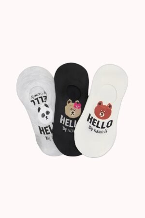 Kit com 3 Meias Invisíveis Feminina – Doce Malícia