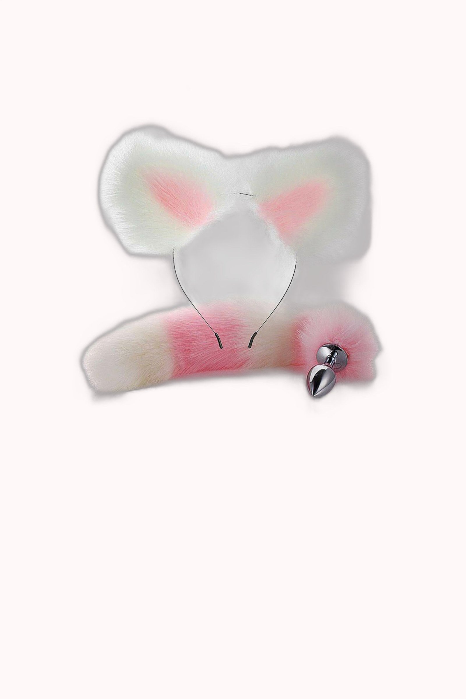 Kit Fetiche Raposa – Plug Anal com Rabo e Tiara – Doce Malícia