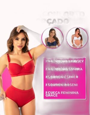 Kit Pessoal Conforto Reforçado – 5 Produtos – Doce Malícia