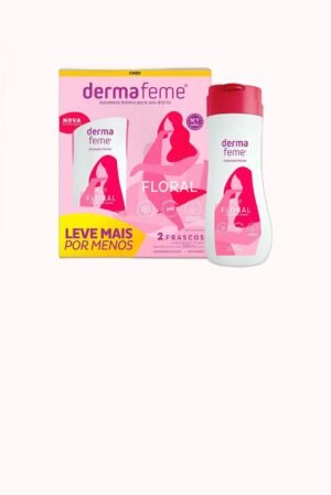 Kit Sabonete Líquido Íntimo Dermafeme Floral com 2 Unidades de 200ml – Doce Malícia