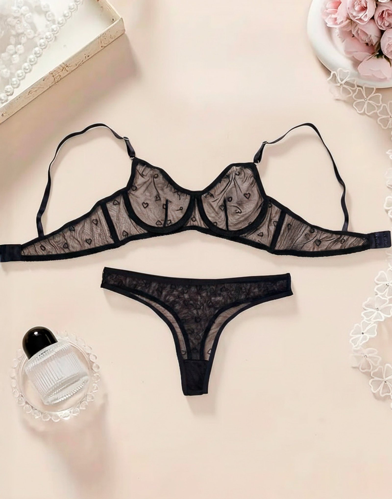 Lingerie Sexy em Tule Coração – Doce Malícia - Imagem 37